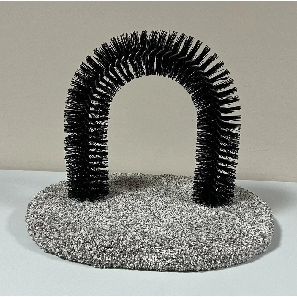 Carpeted Cats Pet Grooming Arch Cat Furniture Scratcher Scratching Post Toy 🐾